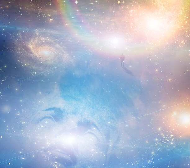 Ecstastic face with heavens Ecstastic face with heavens
