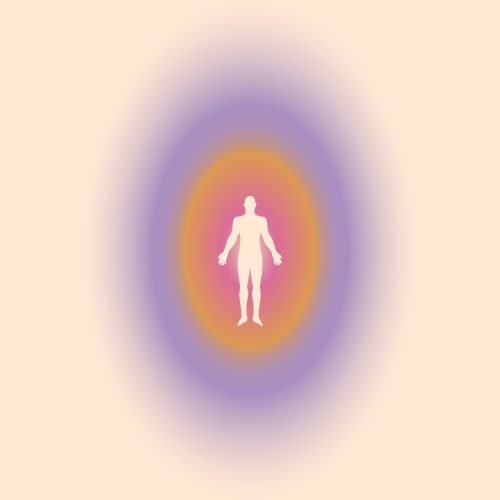 Human,Body,Aura,Minimalistic,Spiritual,Illustration,With,Human,Silhouette,Surrounded Human,Body,Aura,Minimalistic,Spiritual,Illustration,With,Human,Silhouette,Surrounded